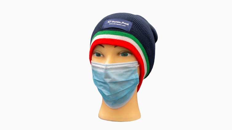 mascherine tnt duniapack indossata